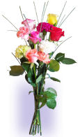 USA Barely Bouquets USA,,:Barely Bouquet Roses & Carnations